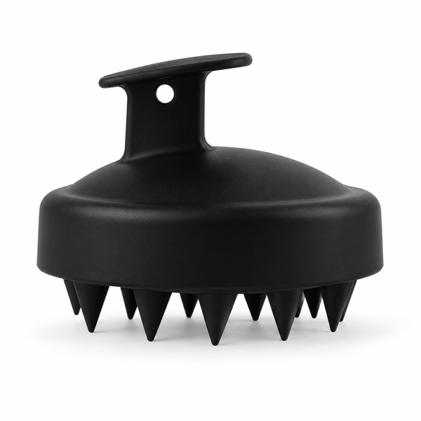 SILQO black silicone scalp massager